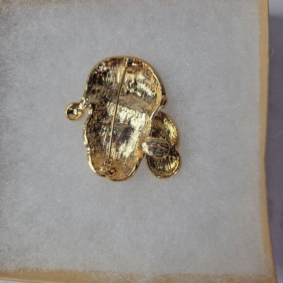 Vintage Christmas Brooch Pin Set - Santa Dog With Stocking & Snowmen Trio - Picture 5 of 11